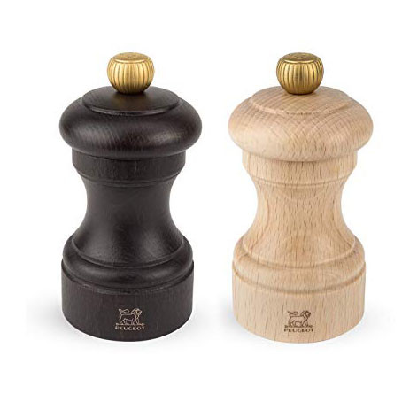 Peugeot Bistro Duo Pepper & Salt Mill Wood chocolate & wood Natural 10cm 2/22594