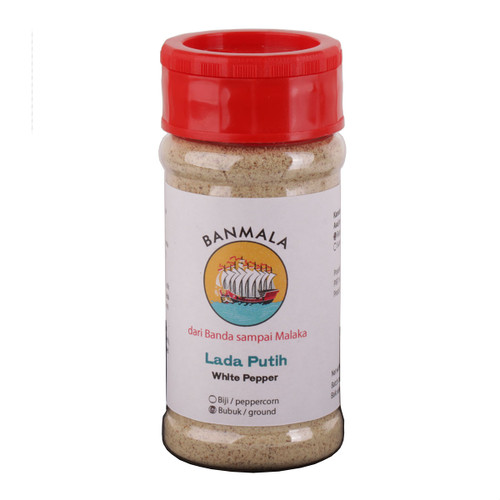 Lada putih 55g Botol bubuk, siap di pakai