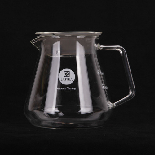 Latina Aroma Coffee Server 02/Pot Kaca Berbagi Kopi - 600 cc Borosilicate Glass