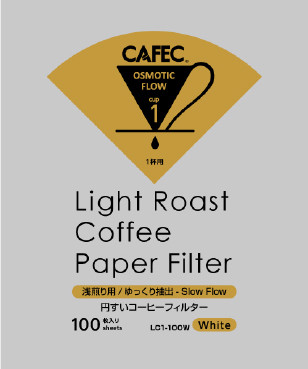 CAFEC Light Roast LC1-100W V60-01 Cone 1