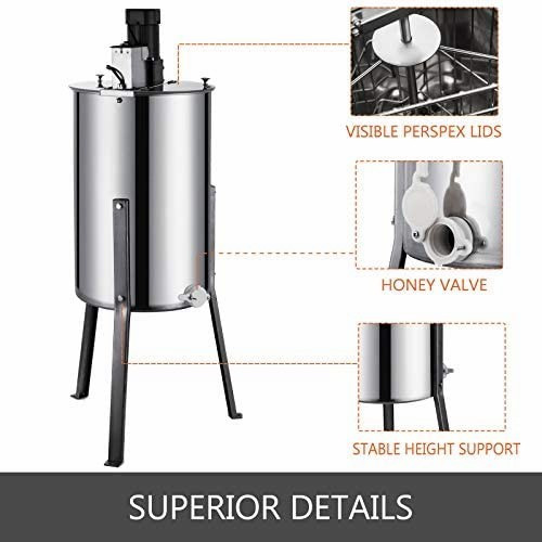 Honey extractor Electric 3 frame Stainless mesin putar peras madu