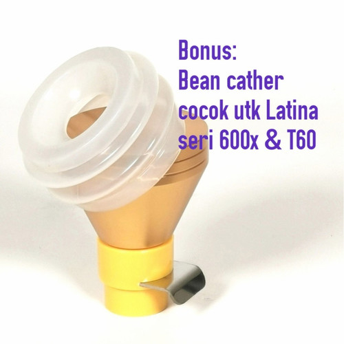 Metal Hopper+ cover+ Pump+ beans catcher utk Latina T60 & 600N