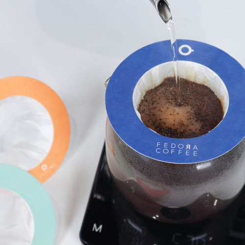 Latina Fedora drip coffee Filter kertas saringan kopi model topi 