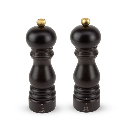 Peugeot Paris U'Select Duo Pepper+ Salt mill 18cm Gilingan lada+ garam Cokelat