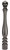 Peugeout Paris Wood Black Lacquered 80 cm Pepper Mill (30421)