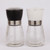 Ceramic Pepper Mill Glass Gilingan Lada rempah bisa atur kehalusan Hitam/Putih