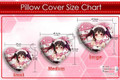 New Nico Yazawa - Love Live! Anime Japanese Heart Shaped Stuffed Plush Throw Pillow Cover GZFONG535 Anime Dakimakura Pillow Shop