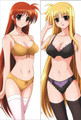 New Magical Girl Lyrical Nanoha Anime Dakimakura Japanese Pillow Cover NY61 Anime Dakimakura Pillow Shop