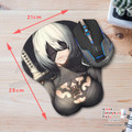 NEW Minato Nagase - Akaneiro no Somaru Saka Anime Trending 3D Mouse Pad Sexy Boobs Wrist Rest Oppai KXP-K87-28MM