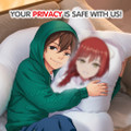 ADP Whiteout Defense: The Ultimate Waifu Shield! White Pillow Cover for Daki ADP-PC-WH