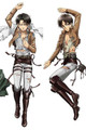 New Levi Ackermann and Eren Jaeger - Attack on Titan Male Shingeki no Kyojin Anime Dakimakura Japanese Pillow Cover MALE3 Anime Dakimakura Pillow Shop