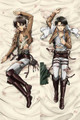 New Eren Jaeger and Levi Ackermann - Attack on Titan Anime Dakimakura Japanese Pillow Cover Attack on Titan1 Anime Dakimakura Pillow Shop