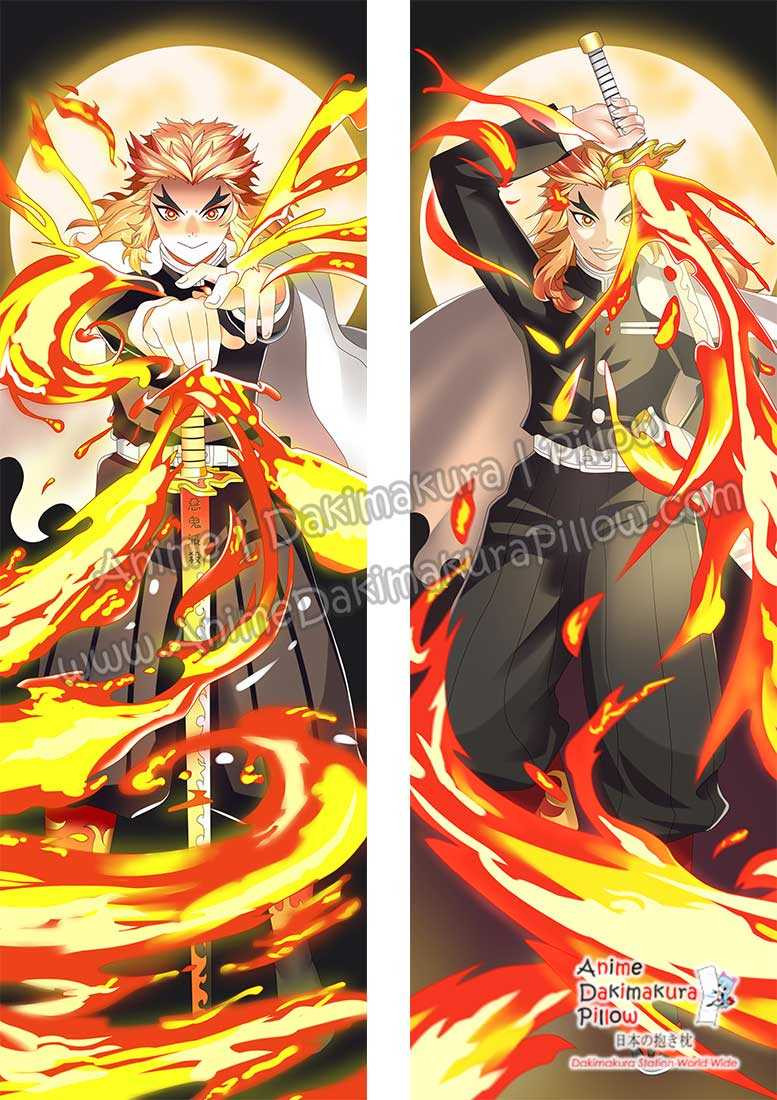 ADP Kyojuro Rengoku Kimetsu no Yaiba Anime Dakimakura Japanese Pillow ...