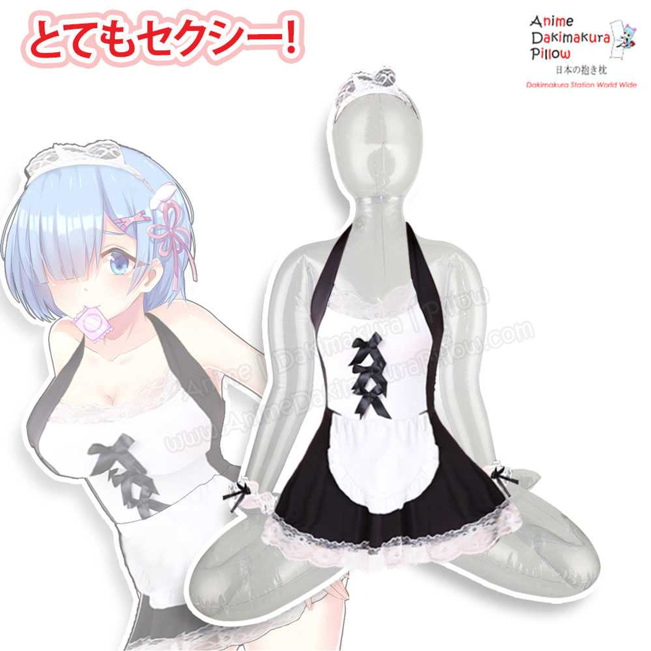 ADP Cosplay ReZero Rem Maid Clothes Inflatable Doll OH-043 image