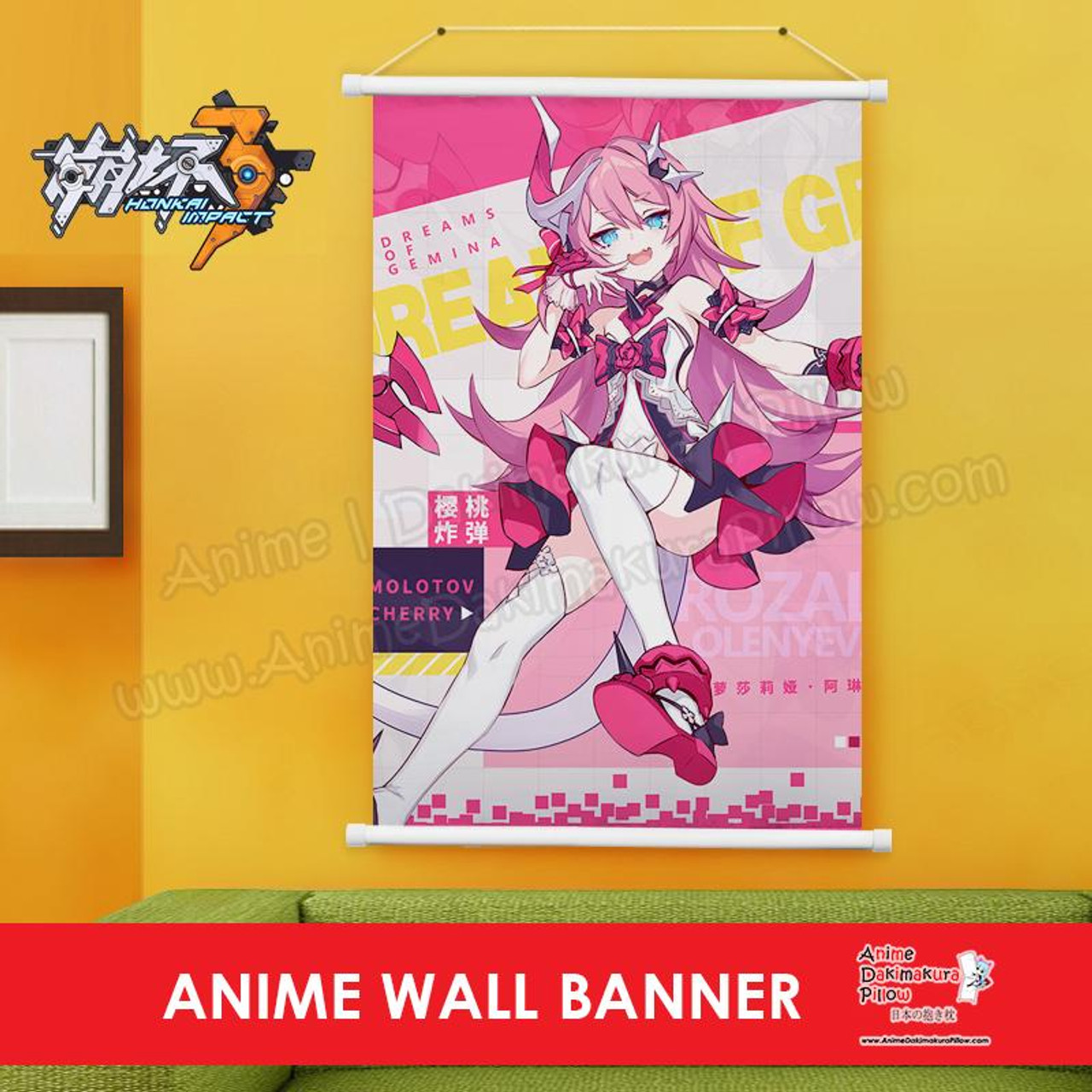 New Rozaliya Olenyeva Honkai Impact 3rd Anime Wall Scroll Poster Bh1900 5375