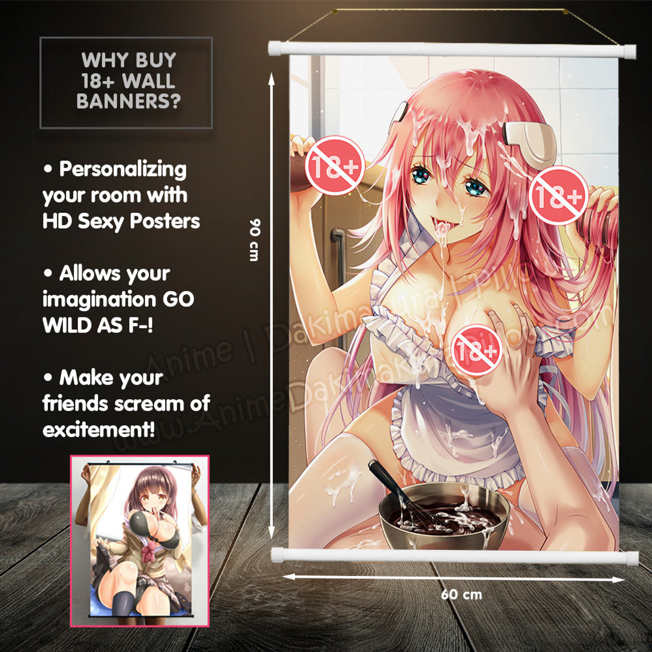 ADP Hentai ELF 18+ Premium Mature Wall Banner OH-WB-051