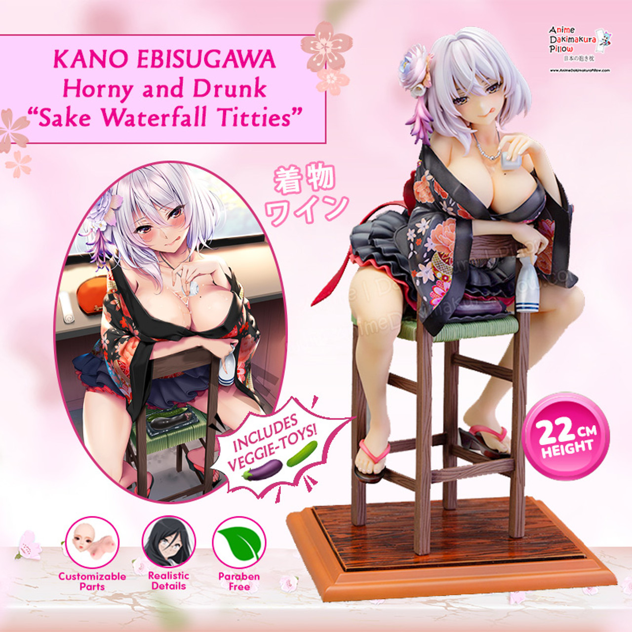 ADP Waifu Kano Horny and Drunk 18+ Anime Figurine OH-FG-009 hq nude picture