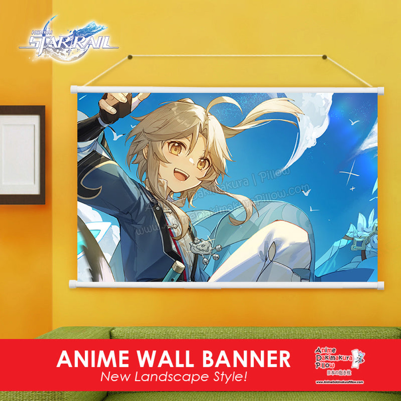 ADP　Rail　Anime　Honkai　Wall　Poster　Star　Scroll　ERO-WB-221