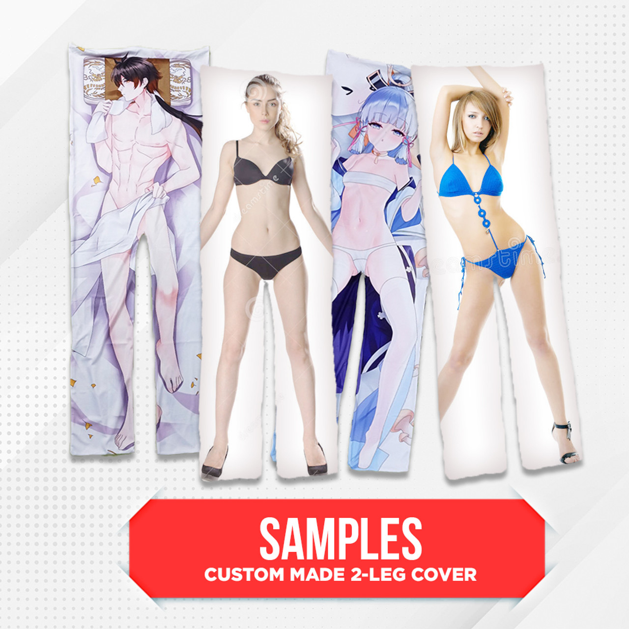 Custom Made 2-Leg Dakimakura Pillow Cover image