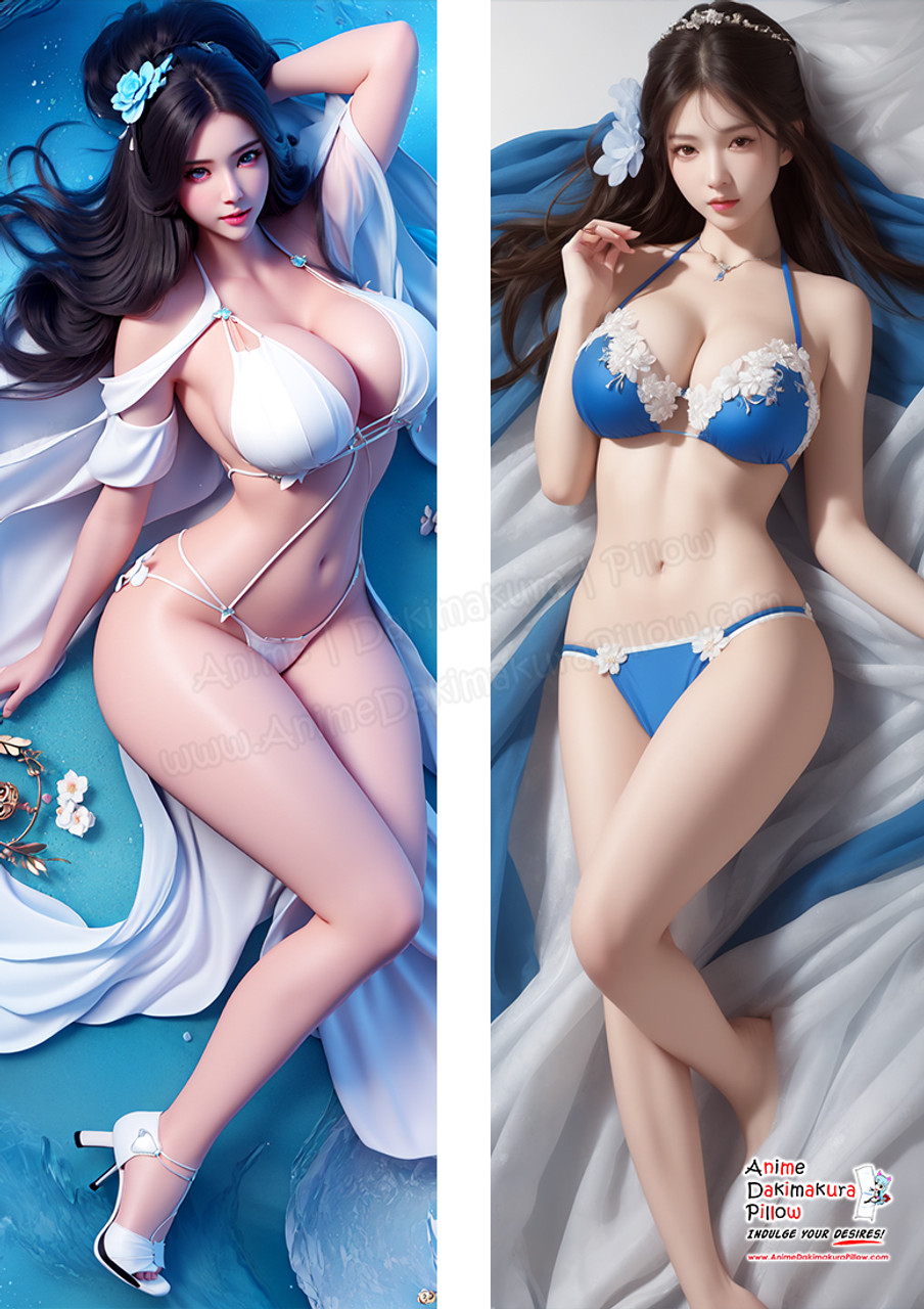 ADP Pretty Seductive Bikini Maiden- 3D AI CG Anime Dakimakura Japanese Pillow Cover ERO-CG-AIP-013