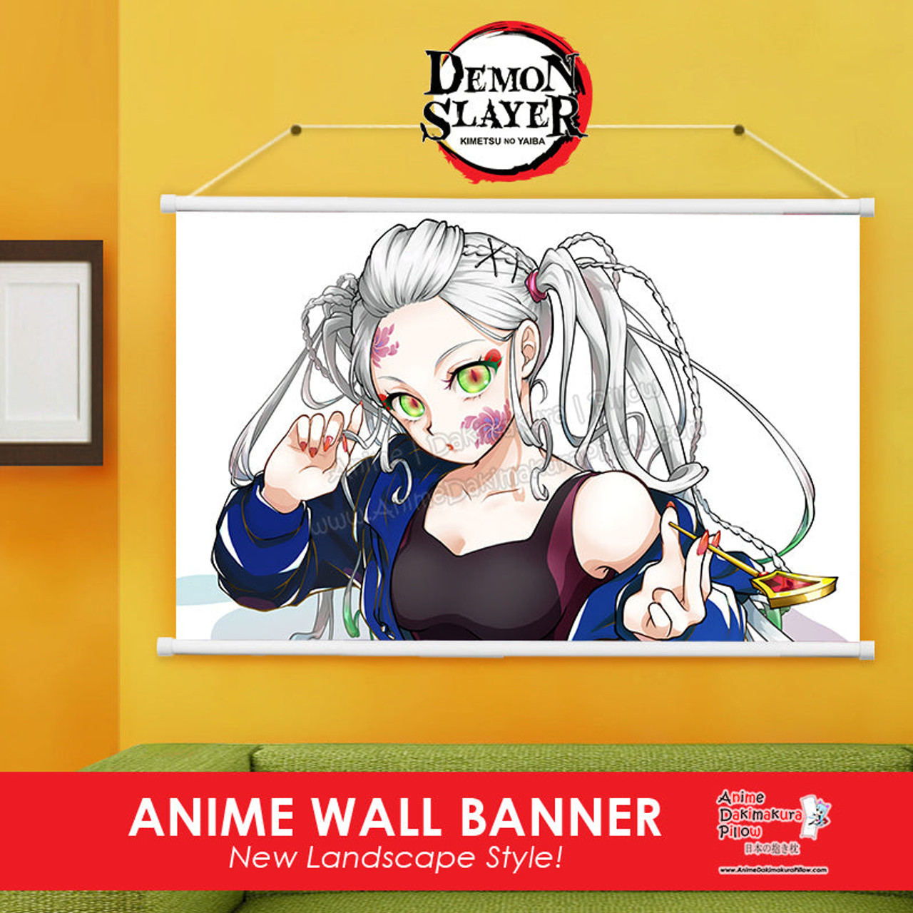  Demon Slayer Kimetsu no Yaiba Anime Fabric Wall Scroll