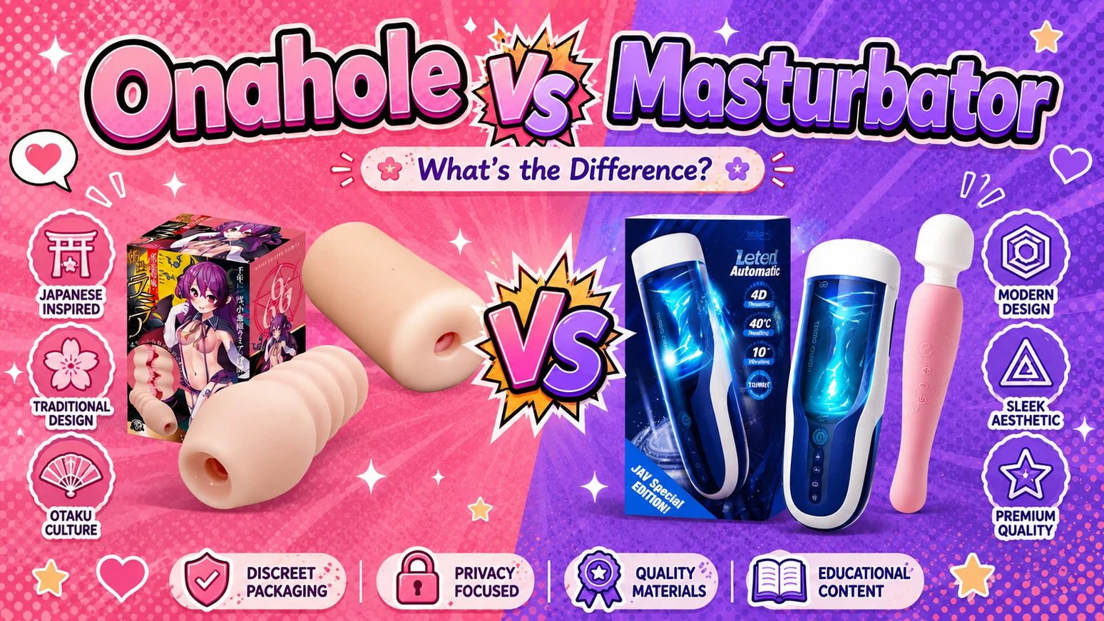 Onahole vs Masturbator: What's the Difference?