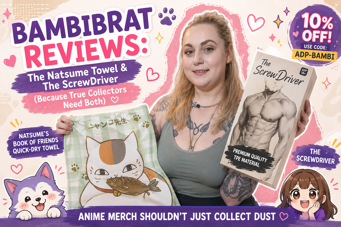 BAMBIBRAT Reviews: The Natsume Towel & The ScrewDriver (Because True Collectors Need Both)