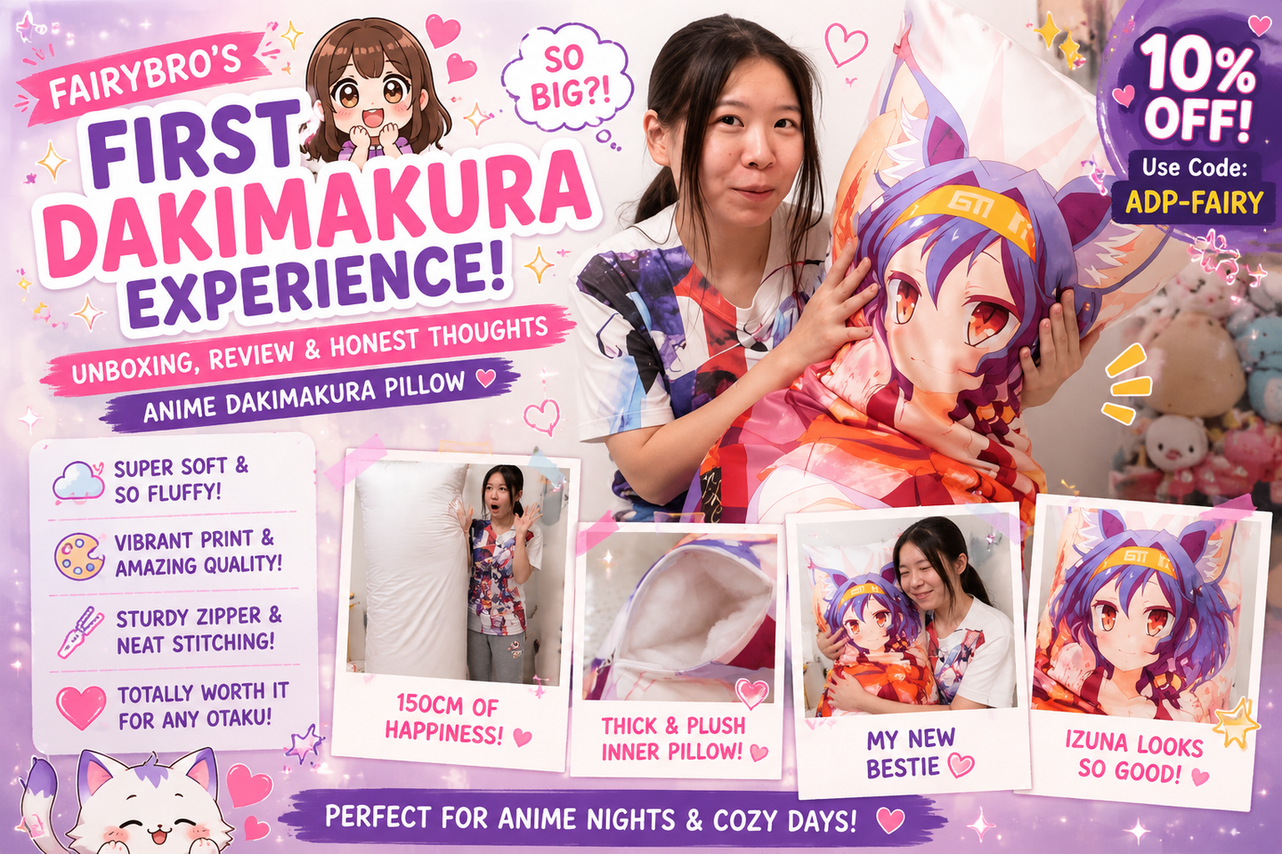 Fairybro Just Unboxed Her First Dakimakura... and It Was Bigger Than Expected