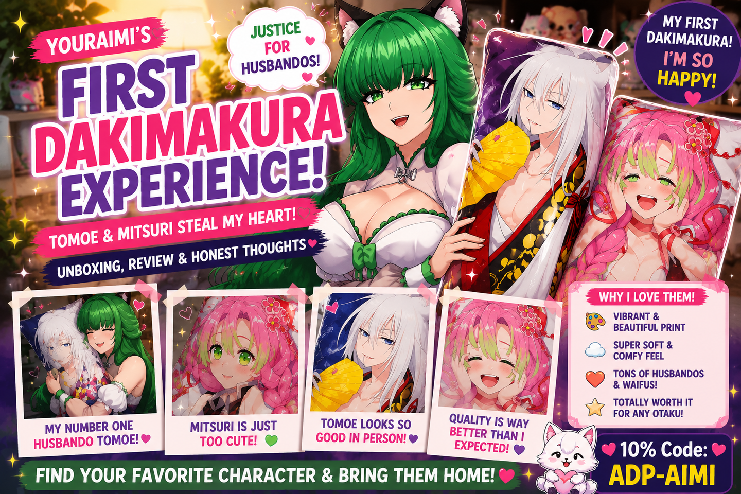 YourAimi Finally Found Her Dream Husbando Dakimakura
