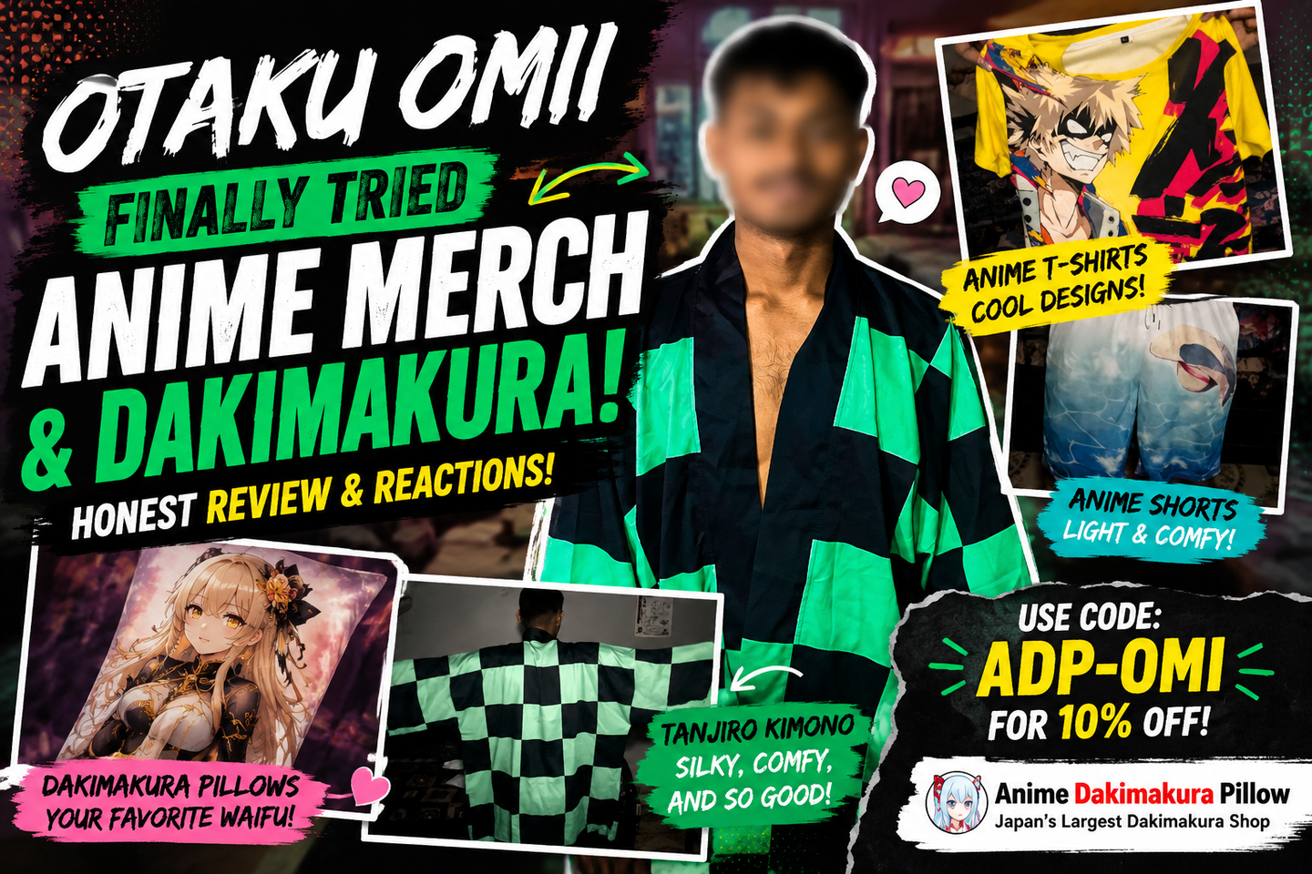Anime Dakimakura, Anime Kimono & More — Otaku OMII Review