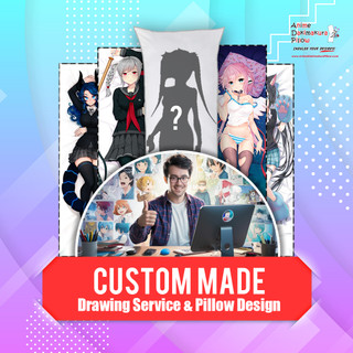 [Drawing Service + Pillow] Custom Made Artist Commission & Dakimakura Pillow Cover