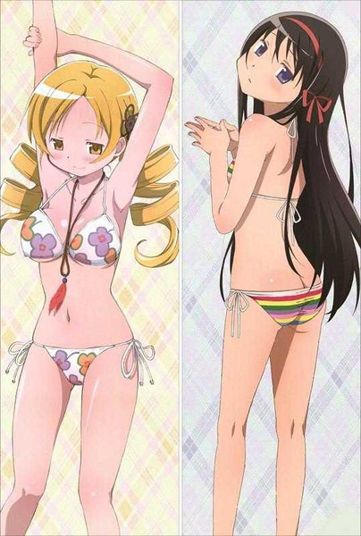 New Puella Magi Madoka Magica Mami Tomoe and Homura Akemi Anime Dakimakura Japanese Pillow Cover PMMM6 Anime Dakimakura Pillow Shop
