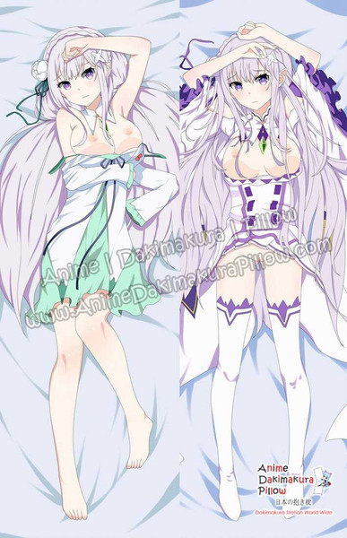 New Emilia - Re:Zero Anime Dakimakura Japanese Hugging Body Pillow Cover ADP-68012 Anime Dakimakura Pillow Shop