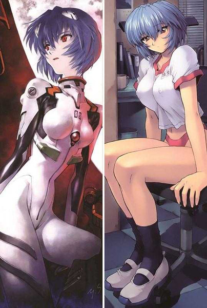 New Evangelion Rei Ayanami Anime Dakimakura Japanese Pillow Cover EVA34 Anime Dakimakura Pillow Shop