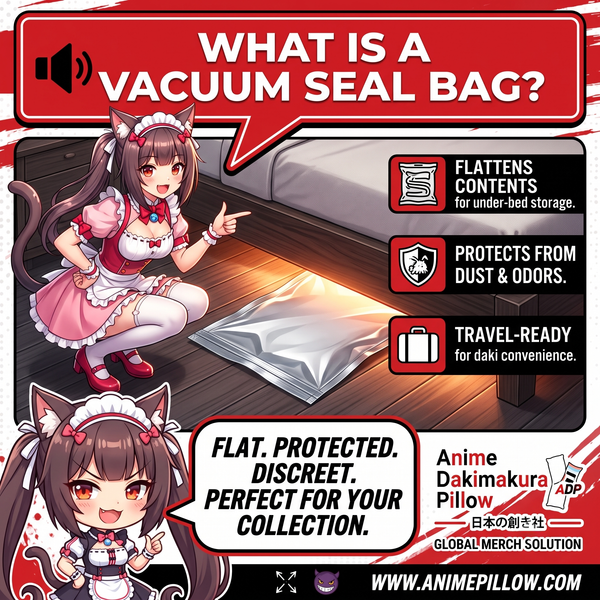 Dakimakura Vacuum Seal Storage Bag – Compress, Protect & Hide Your Collection ADP-019