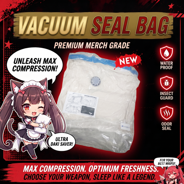Dakimakura Vacuum Seal Storage Bag – Compress, Protect & Hide Your Collection ADP-019