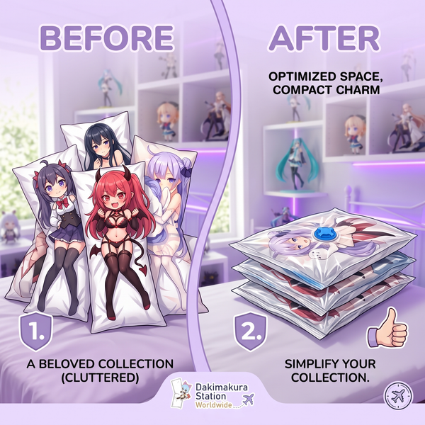 Dakimakura Vacuum Seal Storage Bag – Compress, Protect & Hide Your Collection ADP-019