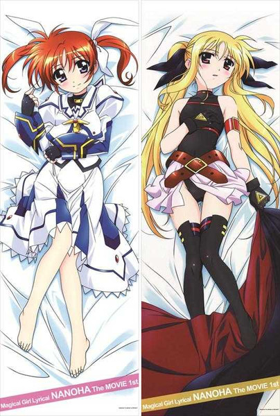 New Magical Girl Lyrical Nanoha Anime Dakimakura Japanese Pillow Cover NY33 Anime Dakimakura Pillow Shop
