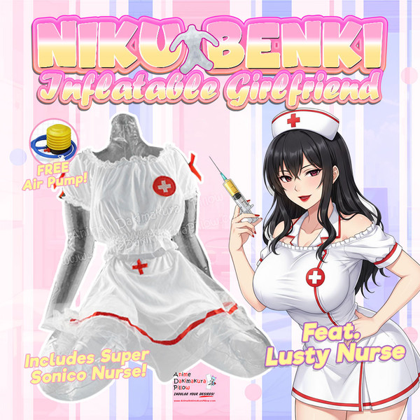ADP KUKI Super Sonico Cosplay Nurse Clothes Inflatable Doll | OH-042