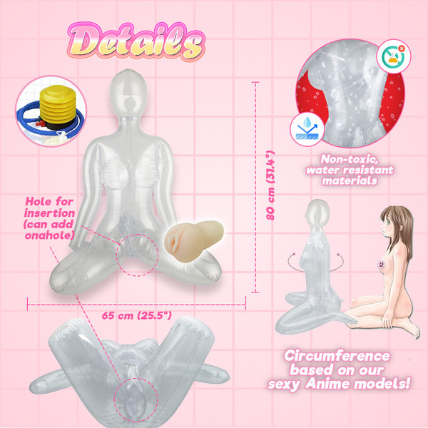 ADP KUKI Cosplay Re:Zero Rem Maid Clothes Inflatable Doll | OH-043