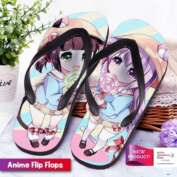 NEW ADP Mutsuki & Kisaragi - Azur Lane Anime Fashionable Summer Flip-Flops RZT-277