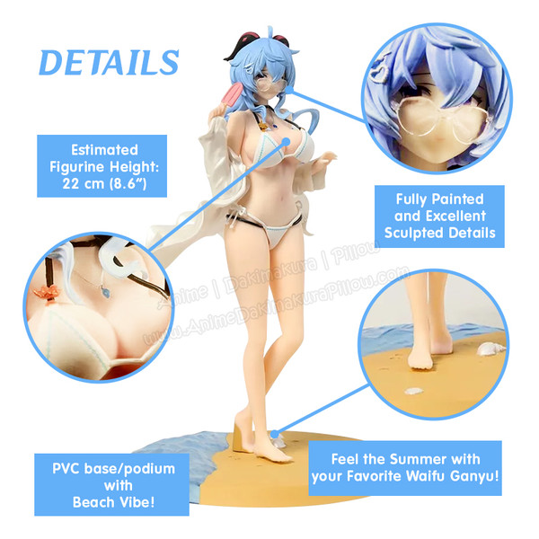 ADP Ganyu Genshin Impact “Beach Hottie” 18+ Anime Figurine OH-FG-041