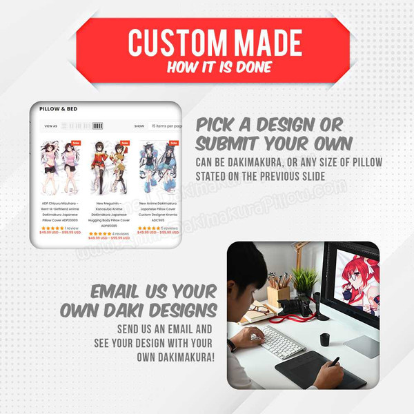 Custom-Made Dakimakura Pillow Cover Anime Dakimakura Pillow Shop