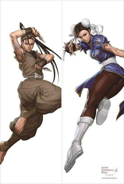 New Chun Li and Ibuki - Street Fighter Anime Dakimakura Japanese Pillow Cover SF1 Anime Dakimakura Pillow Shop