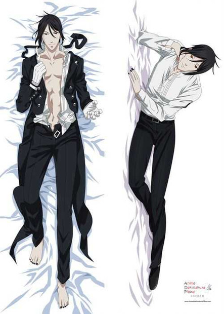 New Black Butler Sebastian Michaelis Male Anime Dakimakura Japanese Pillow Cover MGF015 Anime Dakimakura Pillow Shop