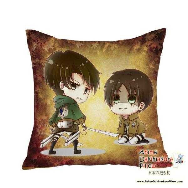 New Attack on Titan Anime Dakimakura Square Pillow Cover GZFONG01 Anime Dakimakura Pillow Shop