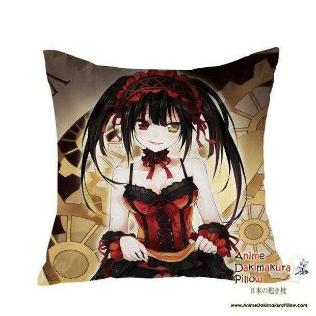 New Kurumi Tokisaki - Date a Live Anime Dakimakura Square Pillow Cover GZFONG16 Anime Dakimakura Pillow Shop
