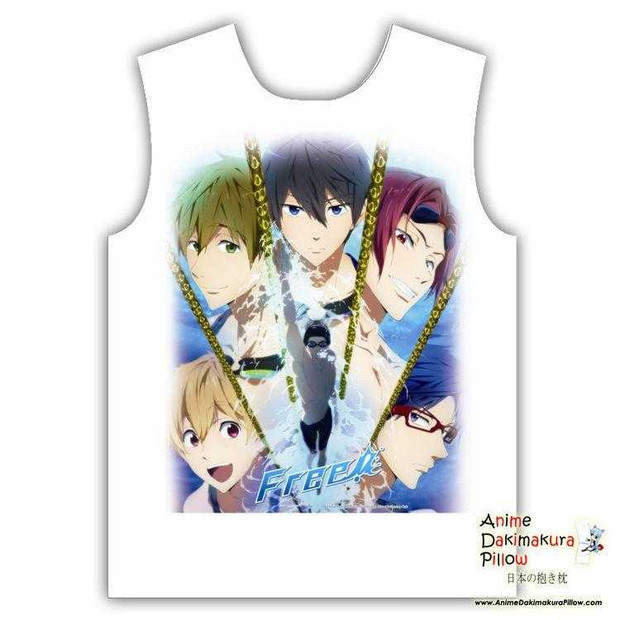 New FREE! Hot Special Anime Sleeveless White Summer Shirt MGF-YF15 Anime Dakimakura Pillow Shop