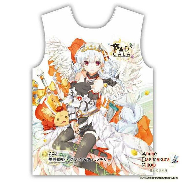 New Pad Gala Hot Special Anime Sleeveless White Summer Shirt MGF-YF19 Anime Dakimakura Pillow Shop