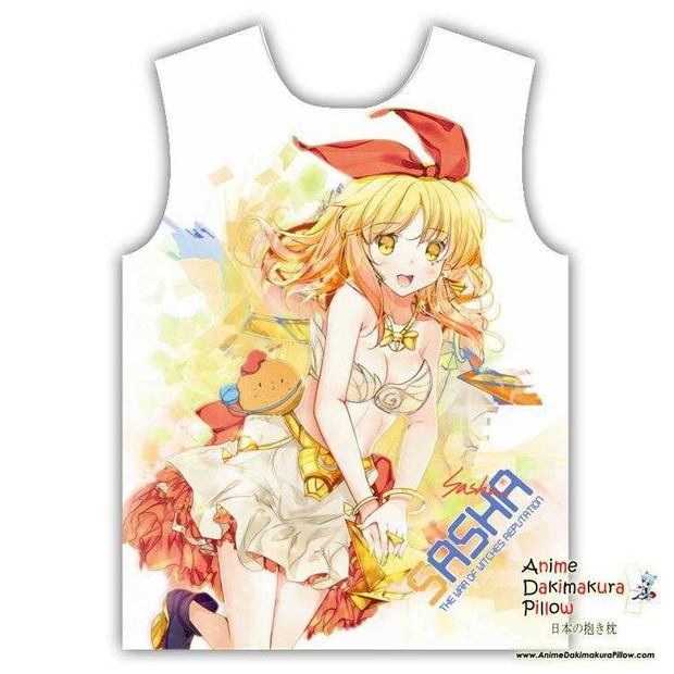 New Sasha - The War of Witches Reputation Hot Special Anime Sleeveless White Summer Shirt MGF-YF25 Anime Dakimakura Pillow Shop